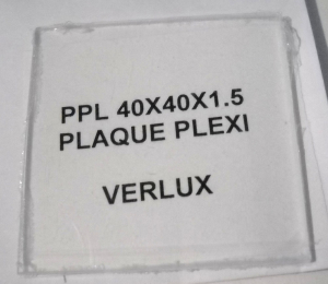 Piastrine in PLEXI piatta di forma quadrata 40x40x2.0mm